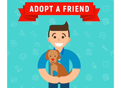 Adopt a friend, and live a happy life